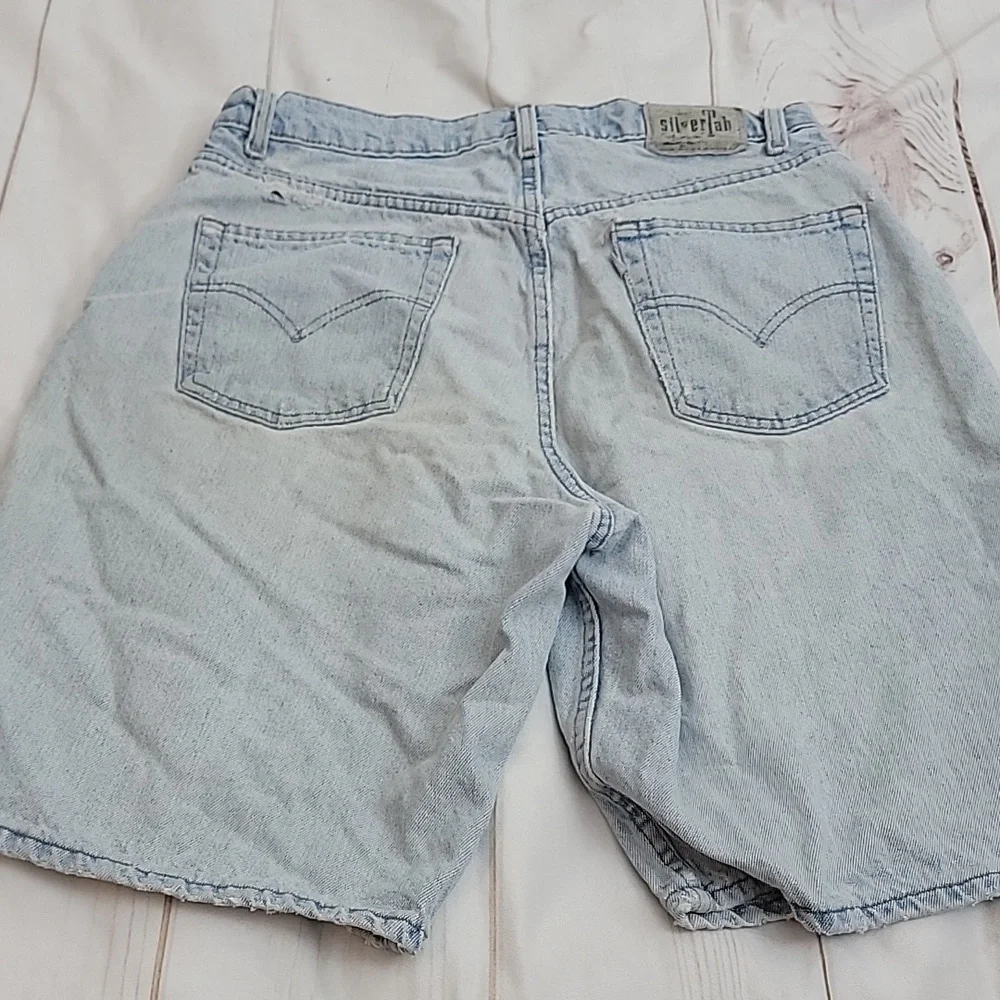 Levis Vintage SilverTab Loose Fit Mens Jean Shorts Light Wash size 36 from 1997